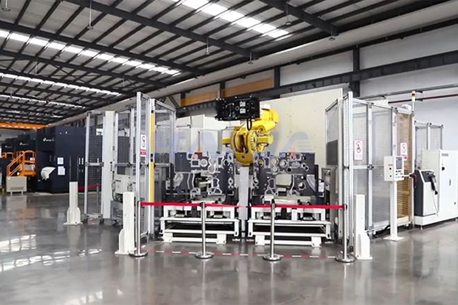 紡機關鍵部件FMS柔性加工生產(chǎn)線